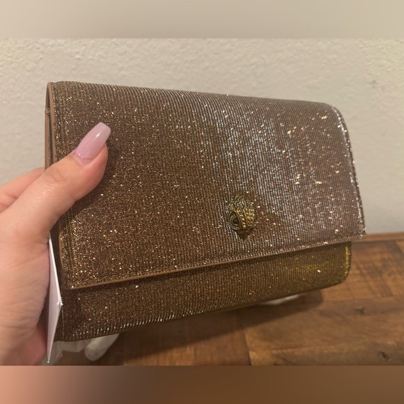 Kurt Geiger Glittering Brown Crossbody Bag - Picture 6 of 14